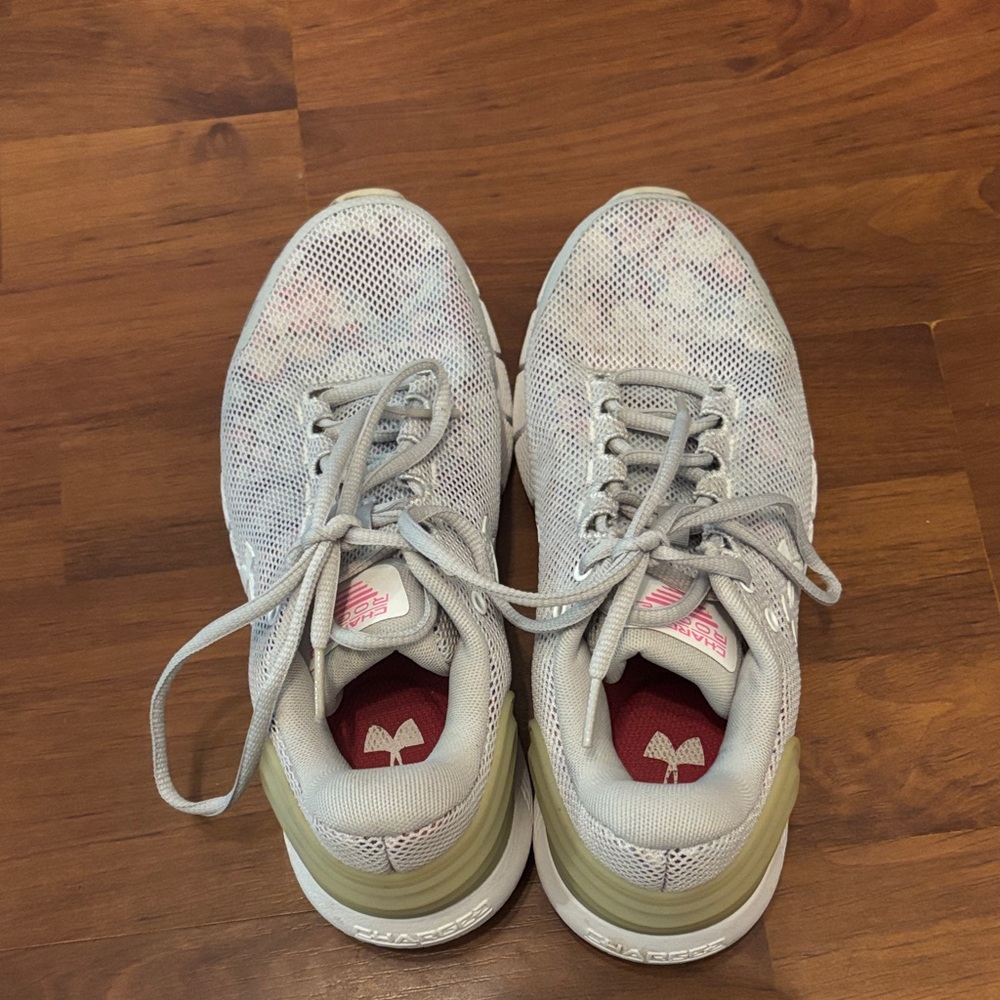 Under Armour Gray and Olive Athletic Shoes